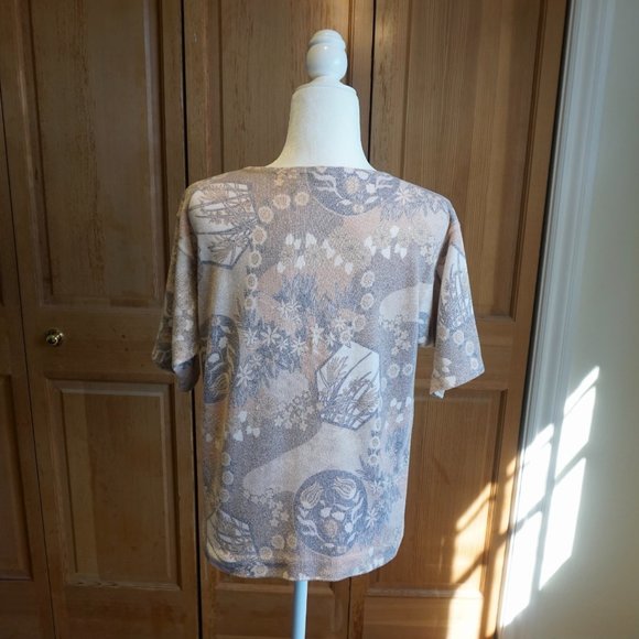 💚 VINTAGE VIA CONDOTTI Floral Pattern T-Shirt (M) - Picture 9 of 13